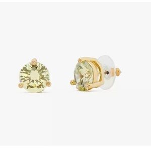 NWT Kate Spade Women Gold Plated Metal Rise & Shine Stud Earrings (Lime Sherbet)
